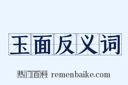 玉面反义词是什么意思的图片